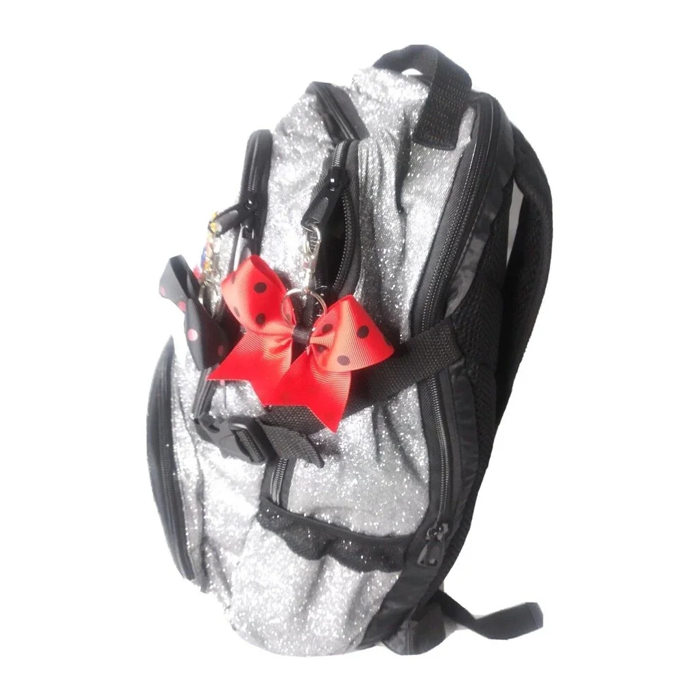 Metallic Silver Backpack All Star Challenge National Champion  Cheerleading Back